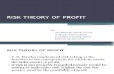 2NEW RISK  THEORY OF PROFIT 2.