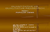 Quantitative vs. (?) Qualitative Analysis in Psychology