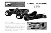 WheelHorse snow thrower completing package manual 6-9111