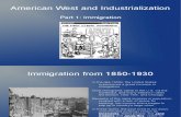 american west and industrialization part 1