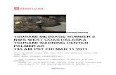 TSUNAMI WARNING # 5 CENTER PALMER AK 135 AM PST FRI MAR 11 2011