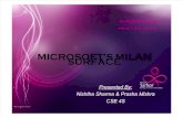 Microsoft's Milan surface Presentation