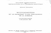Wittgenstein et le problème d'une philosophie de  la science