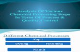 Analyse of Various Chemical Processing Steps in Term