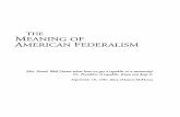 Ostrom - Meaning fo federalism
