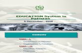 Education systems Pakistan