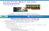 Lead-Free Wave Solder Processing Sept 17