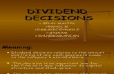The dividend decision