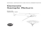 Genesis Sample Return Press Kit