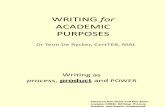 Writing for Acadmic Purposes