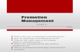 Promotion managment slides