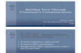 Building Trust through Constructive Communication