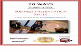 eBook 20 Ways to Improve Business Presentation Skills
