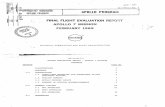 Apollo 7 Mission. Final Flight Evaluation Report