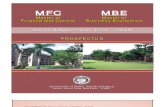 MBE MFC Admission Brochure