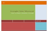 Google Site Manual 2010
