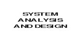 System Analyses and Design