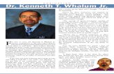 Dr. Kenneth Whalum Dedication as of Aug 5th