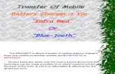Transfer of Mobile Charger's via IR or BT