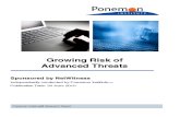 Net Witness Growing Risk Adv Threats Ponemon 070610