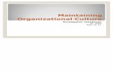 Maintaining Organizational Culture- Surya