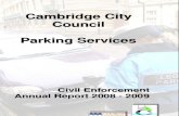Cambridge Civil Enforcement Annual Report 2008/2009