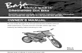 85 Owners Manual - Dr90-Wr90 Dirt Bike Vin Prefix Luah
