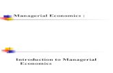 Managerial Economics Lect 1 & 2