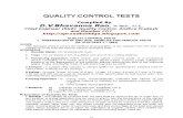 11334494 Quality Control Tests