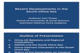 Thayer Recent Developments in the South China Sea Outline