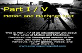 Motion and Machines Unit Part I