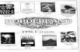 Borderland Sciences Catalog 1996