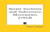 Nesta Webster Secret Societies and Subversive Movements 1924