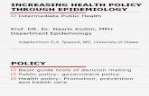 Health Policy Through Epidemiology