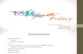Youth Policy 2011