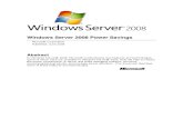 Windows Server 2008 Power Savings