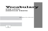 Vocabulary for Civil Service T