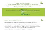Implementation of EU Nitrates Directive