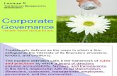 Lecture 5 Student Handout on Corporate Governance