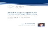 The 8 Succes Criteria for Facebook Page Marketing