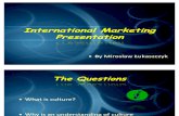 International Marketing Presentation 2007