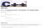 c++ Language Coding Standard