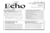 January-February 2009 Echo Black Hills Audubon Society
