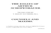 SchopenhauerCounsels and Maxims