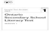 EQAO-Iiteracy Test 1