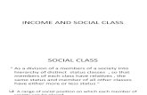 Income and Social Class