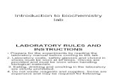 Introduction to Biochemstry Lab