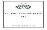 Punjab Financial Rules Vol I
