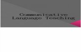 Communicative Language Teaching Present Are