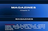 COM 161  Chpter 5 - Magazines